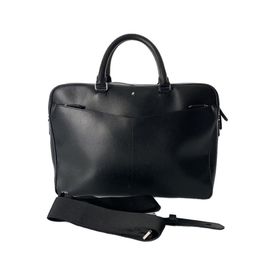 極美品 モンブラン サルトリアル ウルトラスリム ブリーフケース レザー 黒