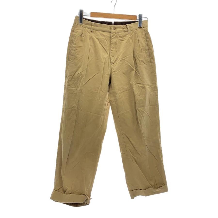 CARUSO◇2タックコットンスラックスパンツ/ベージュ/J425AZ T50143