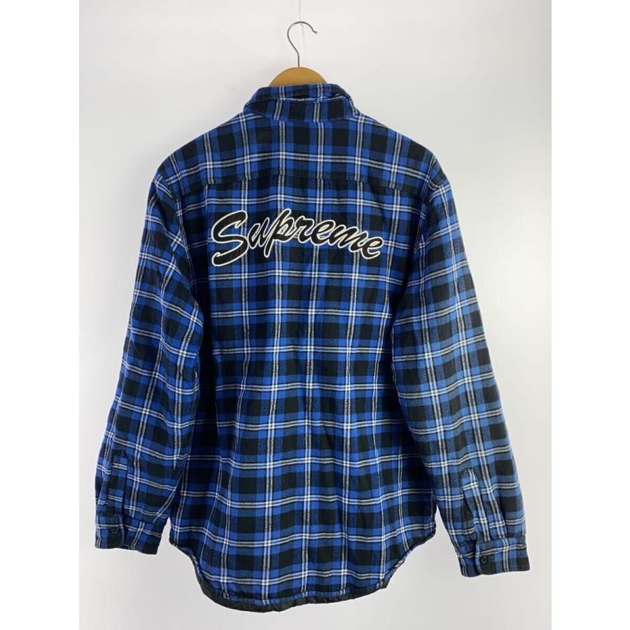 Supreme◇ジャケット/L/コットン/BLU/チェック : セカンド