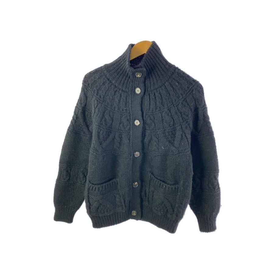 BATONER◇23AW/SPREAD ALAN HIGH NECK/カーディガン/2/ウール/BLK/BN