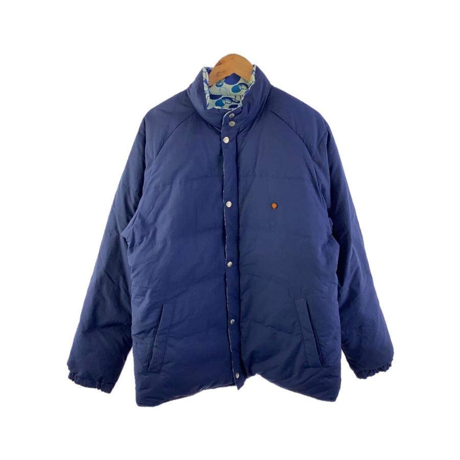A BATHING APE◇ダウンジャケット/XL/ナイロン/NVY/101MT-2781