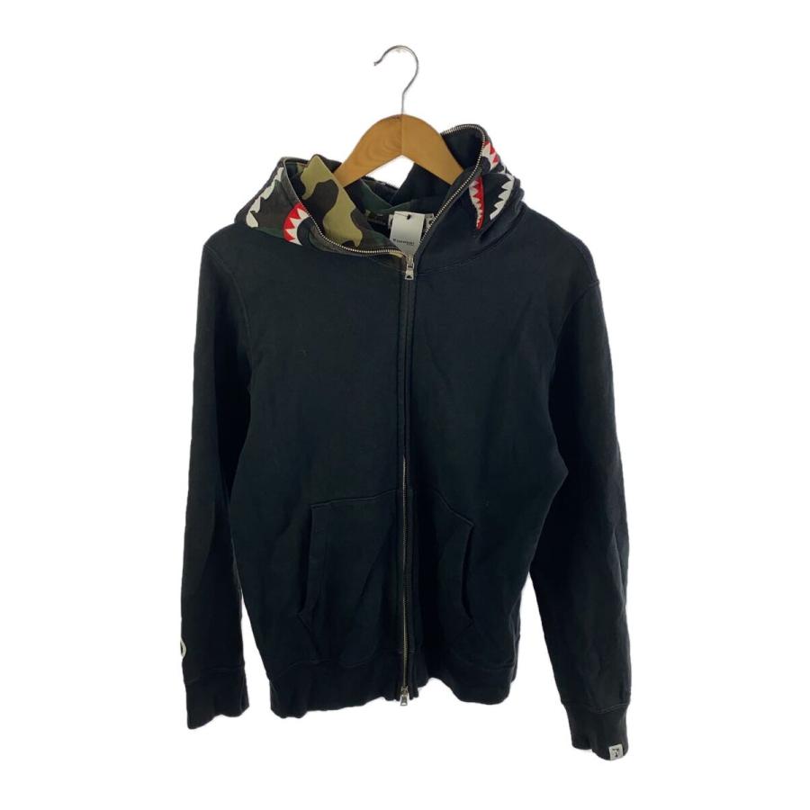 A BATHING APE◇ジップパーカー/M/コットン/BLK : セカンドストリート