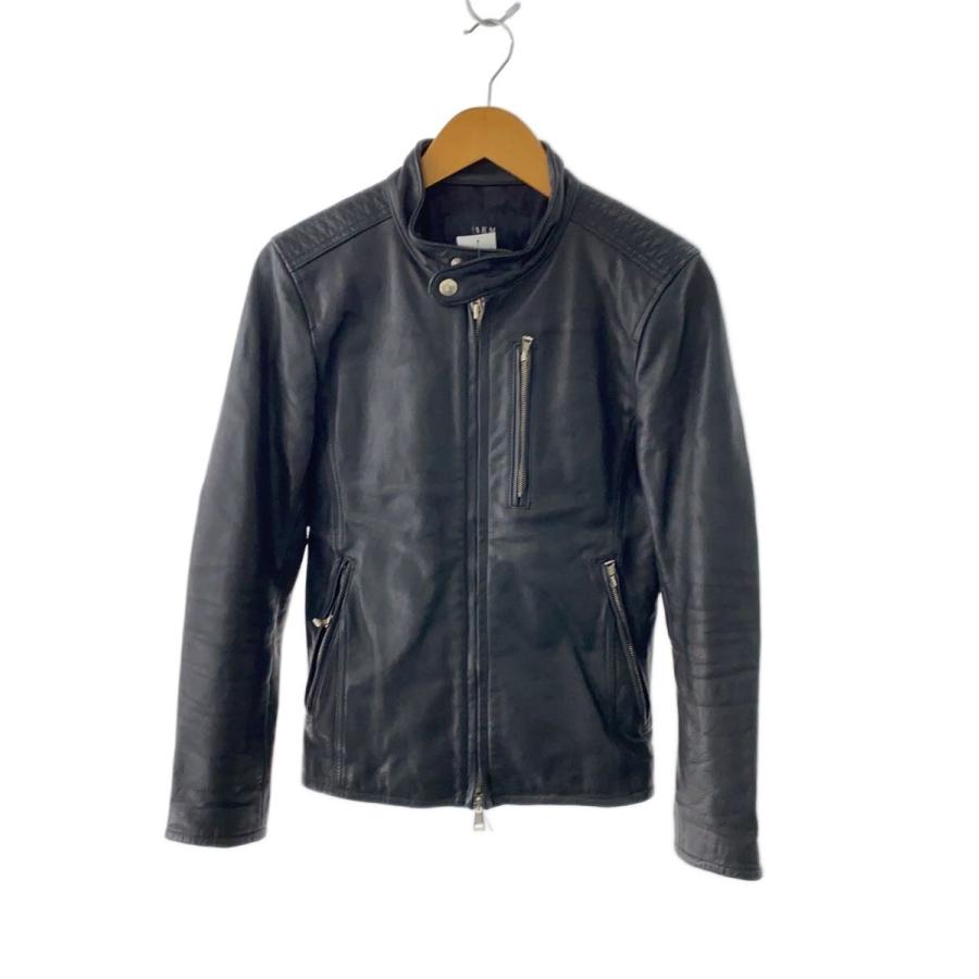 AKM◇シングルライダースジャケット/S/牛革/BLK/B103 : セカンド