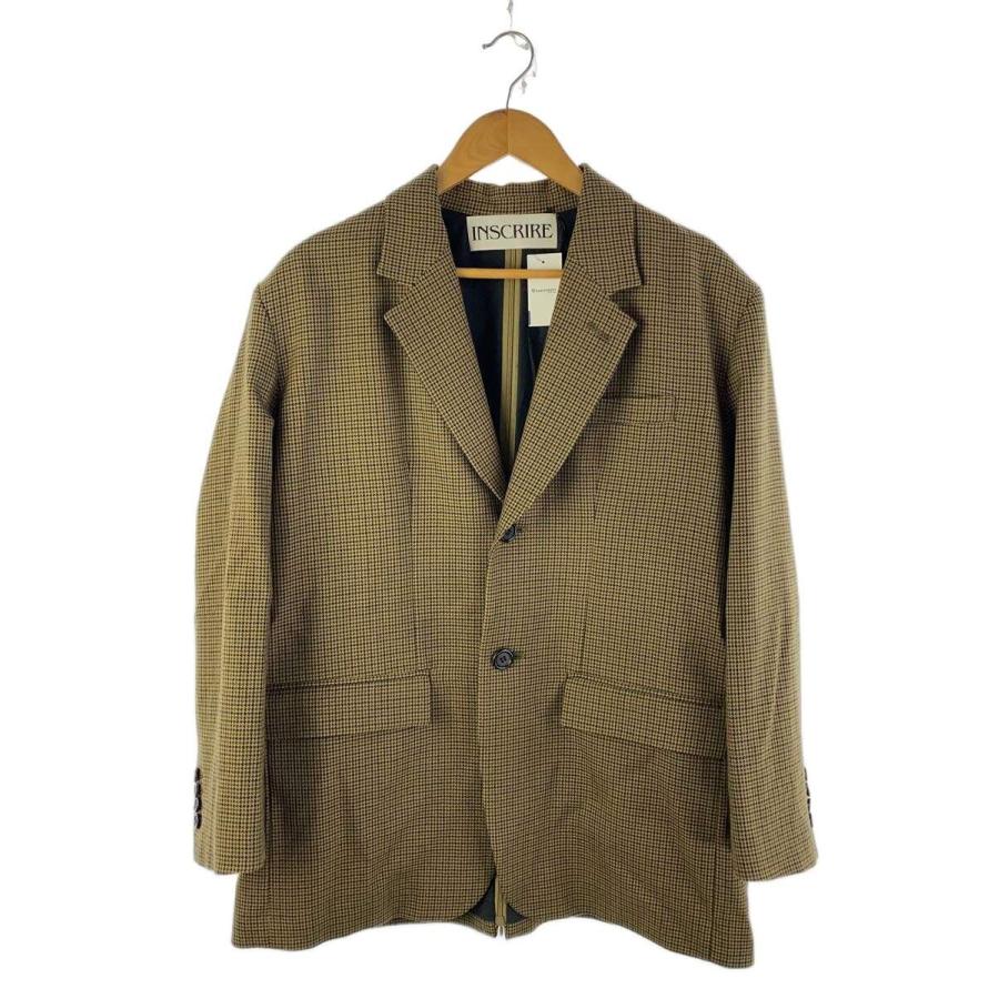 INSCRIRE◇テーラードジャケット/--/ウール/マルチカラー/チェック
