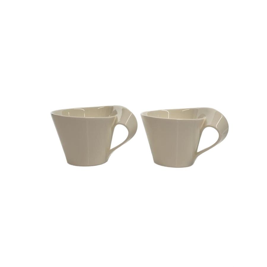 Villeroy & Boch◆カプチーノカップ/ニューウェーブ/ペア/2点セット/WHT