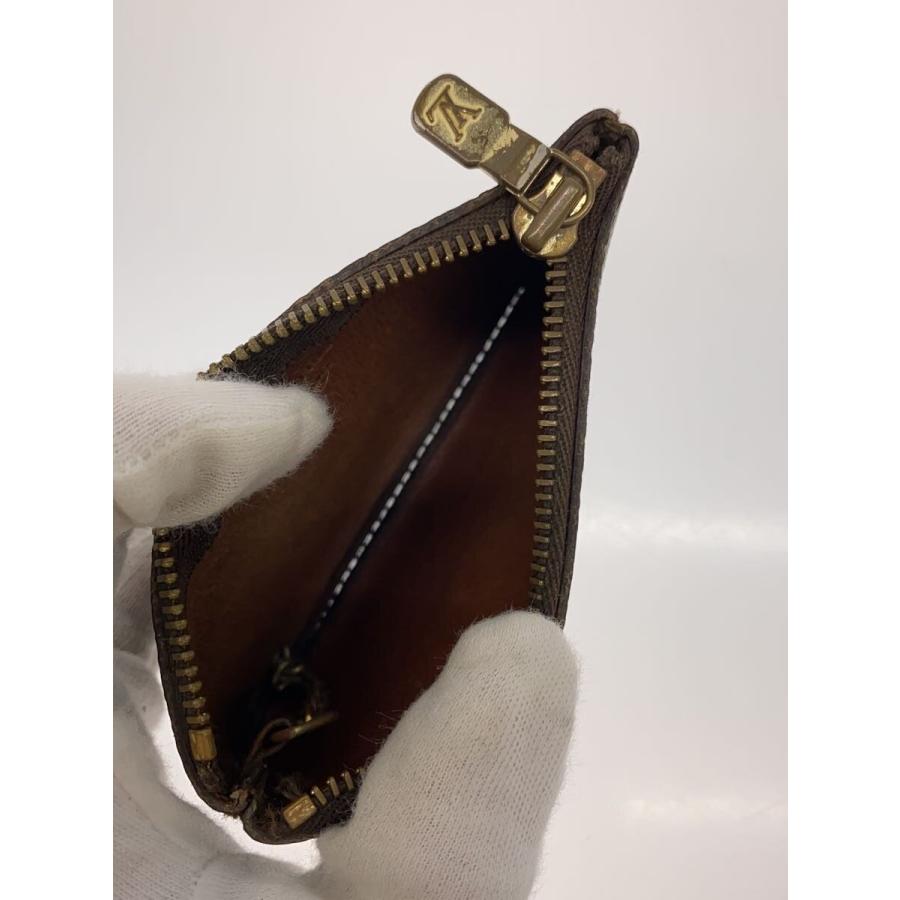 LOUIS VUITTON◇ポシェット・クレ_モノグラム・キャンバス/PVC/BRW