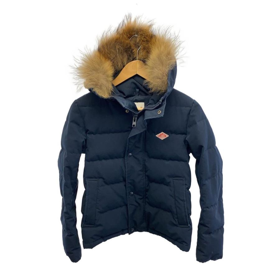 DANTON◇ダウンジャケット/34/ポリエステル/NVY/無地/18A-FA-002