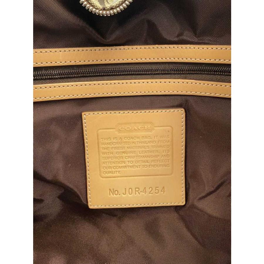 COACH◆ボストンバッグ/キャンバス/BRW/4254_4