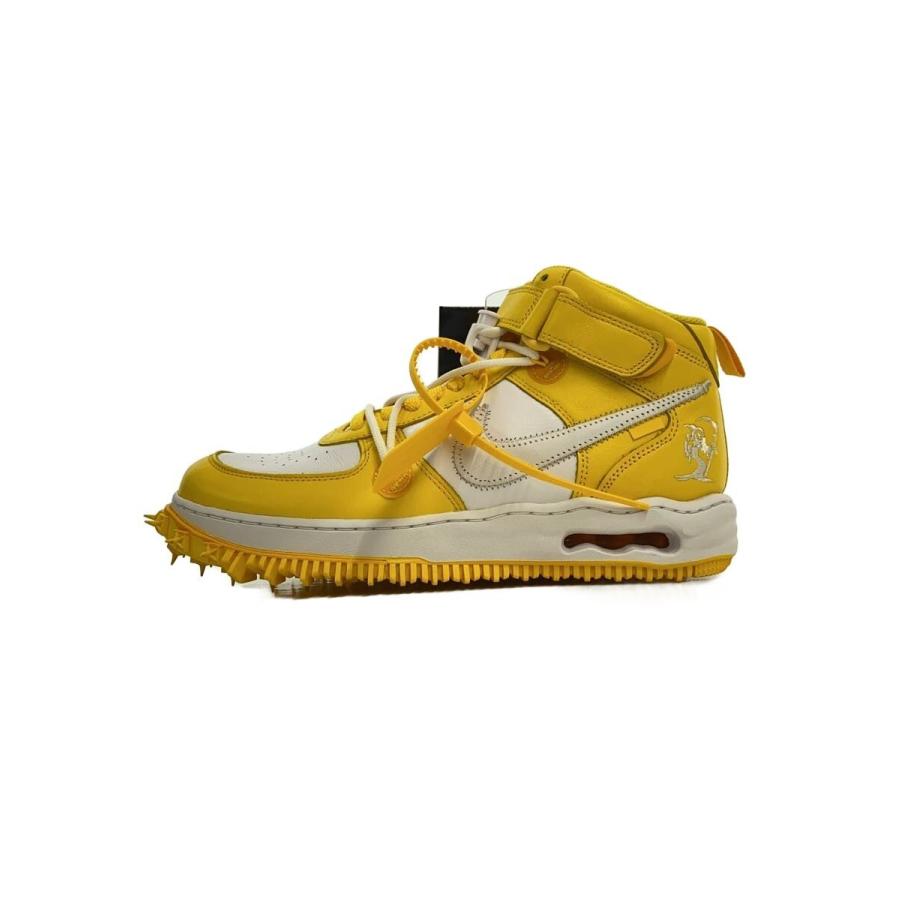 NIKE◇OFF-WHITE X AIR FORCE 1 MID_オフホワイト エアフォース ミッド