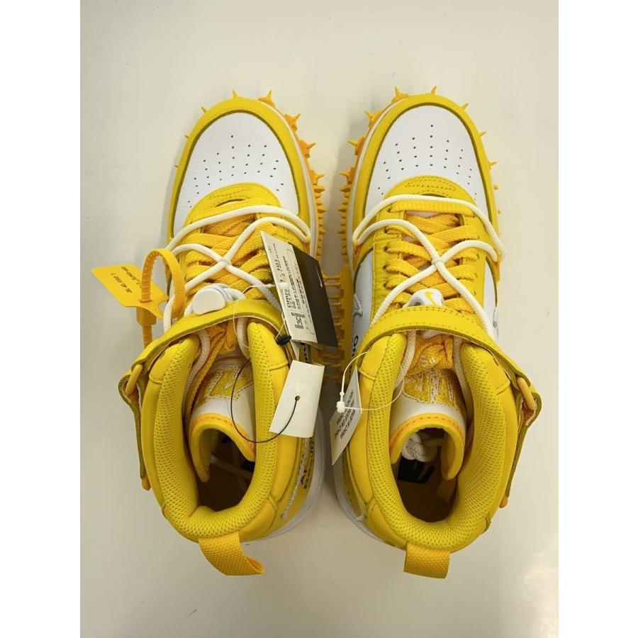 NIKE◇OFF-WHITE X AIR FORCE 1 MID_オフホワイト エアフォース ミッド