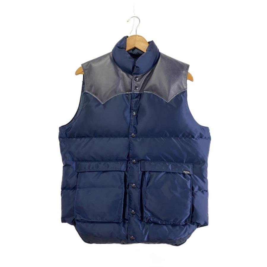 Rocky Mountain Featherbed ナイロンベスト 40 Rocky Mountain Featherbed◇ダウンベスト/40/ナイロン/NVY/無地