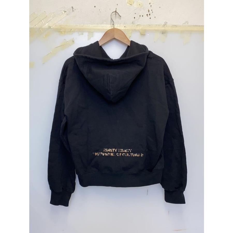 9090◇ジップパーカー/M/コットン/BLK/レオパード/NN2190// : セカンド