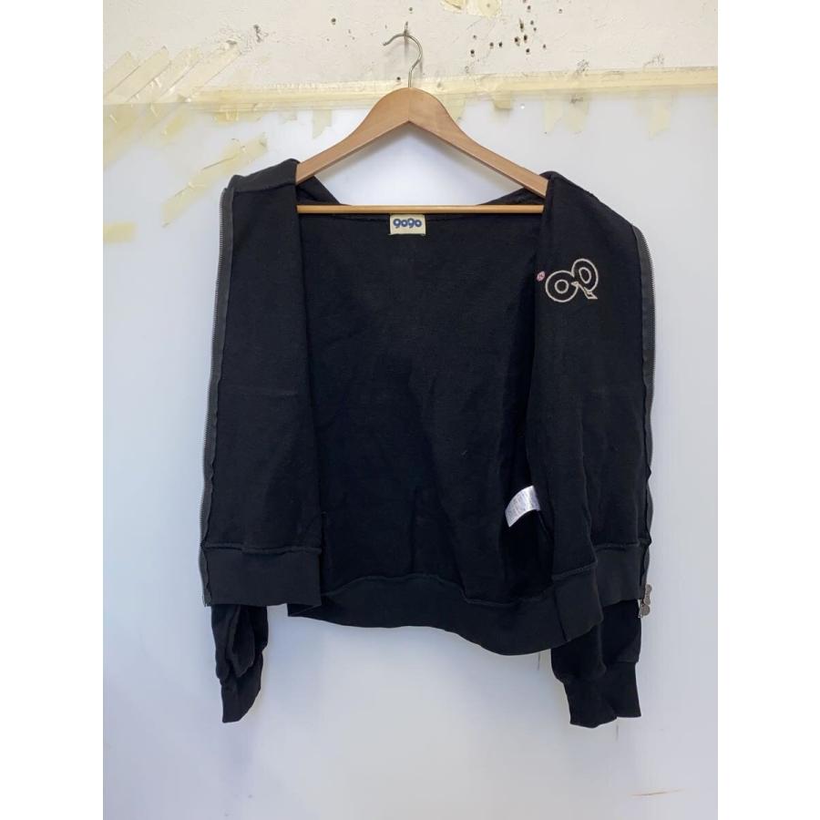9090◇ジップパーカー/M/コットン/BLK/レオパード/NN2190// : セカンド