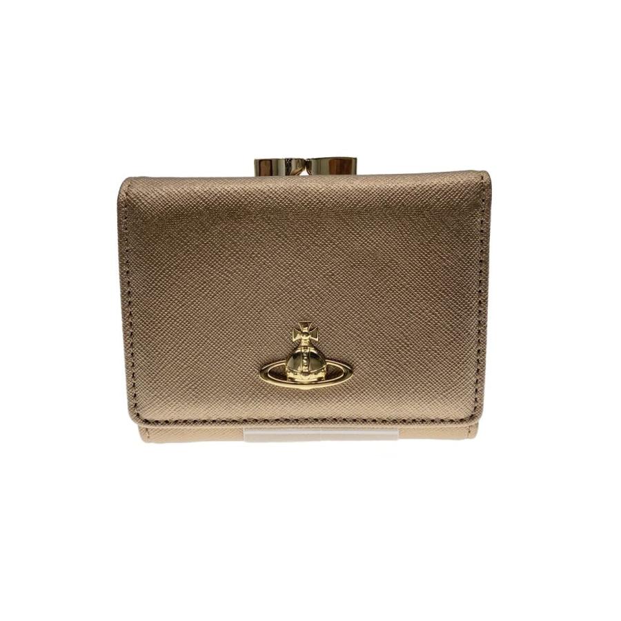 Vivienne Westwood◇3つ折り財布/VICTORIA SMALL FRAME WALLET/レザー