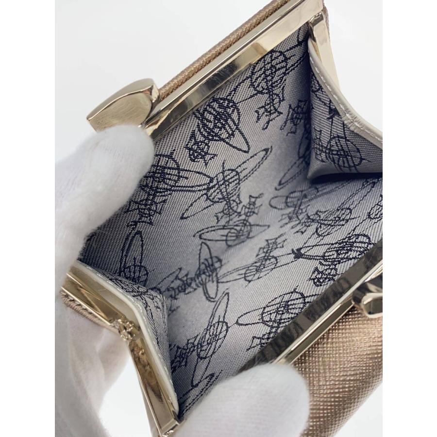 Vivienne Westwood◇3つ折り財布/VICTORIA SMALL FRAME WALLET/レザー