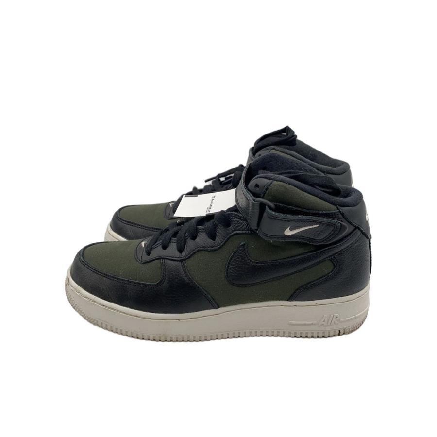 NIKE◇AIR FORCE 1 MID_エア フォース ミッド/27.5cm/GRN/キャンバス 