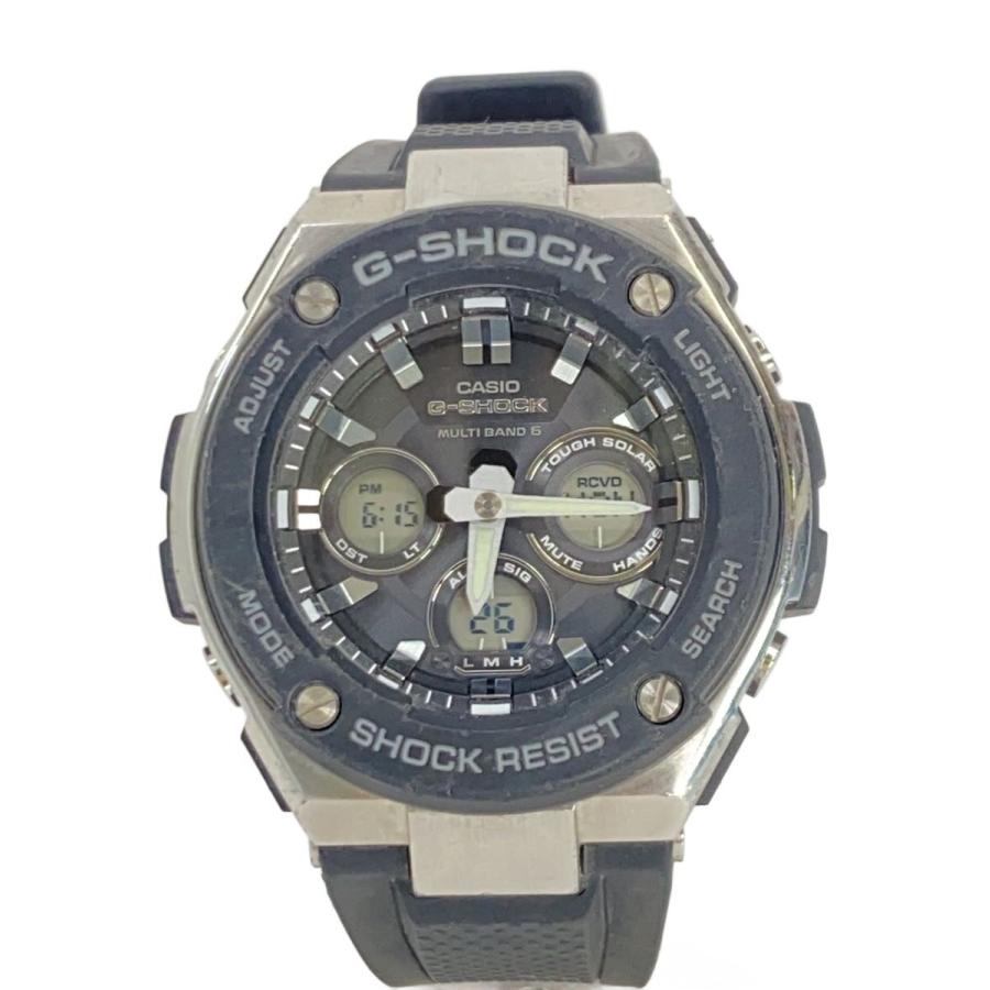 CASIO / クォーツ腕時計/アナログ/ラバー/BLK/BLK/gst-w300 CASIO◇クォーツ腕時計/デジタル/ラバー/BLK/BLK/GST-W300 : セカンド