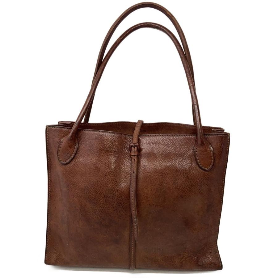 【未使用】メンズ　dan genten ブラウンレザートートバッグ GENTEN◇トートバッグ/レザー/BRW// : セカンドストリートYahoo!店
