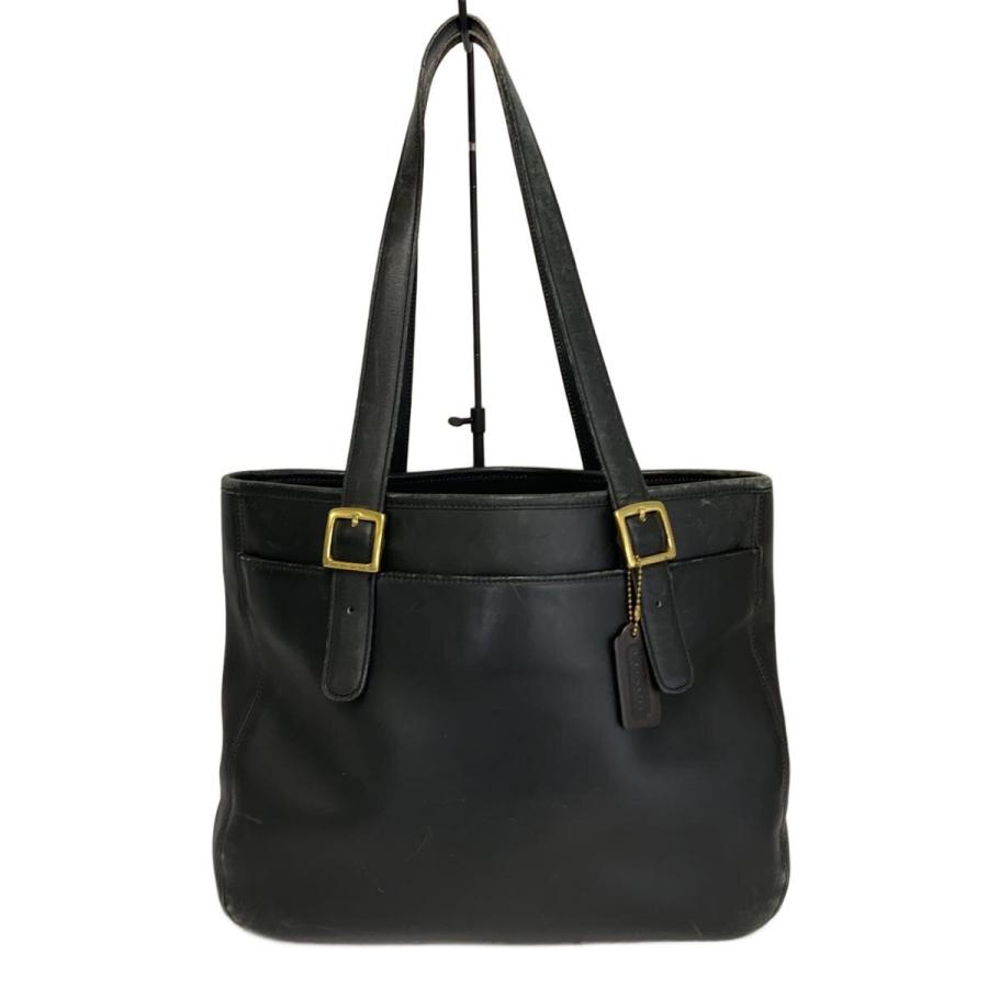 COACH トートバッグ 黒 レザー COACH◇トートバッグ/レザー/BLK/無地/6006 : セカンドストリートYahoo