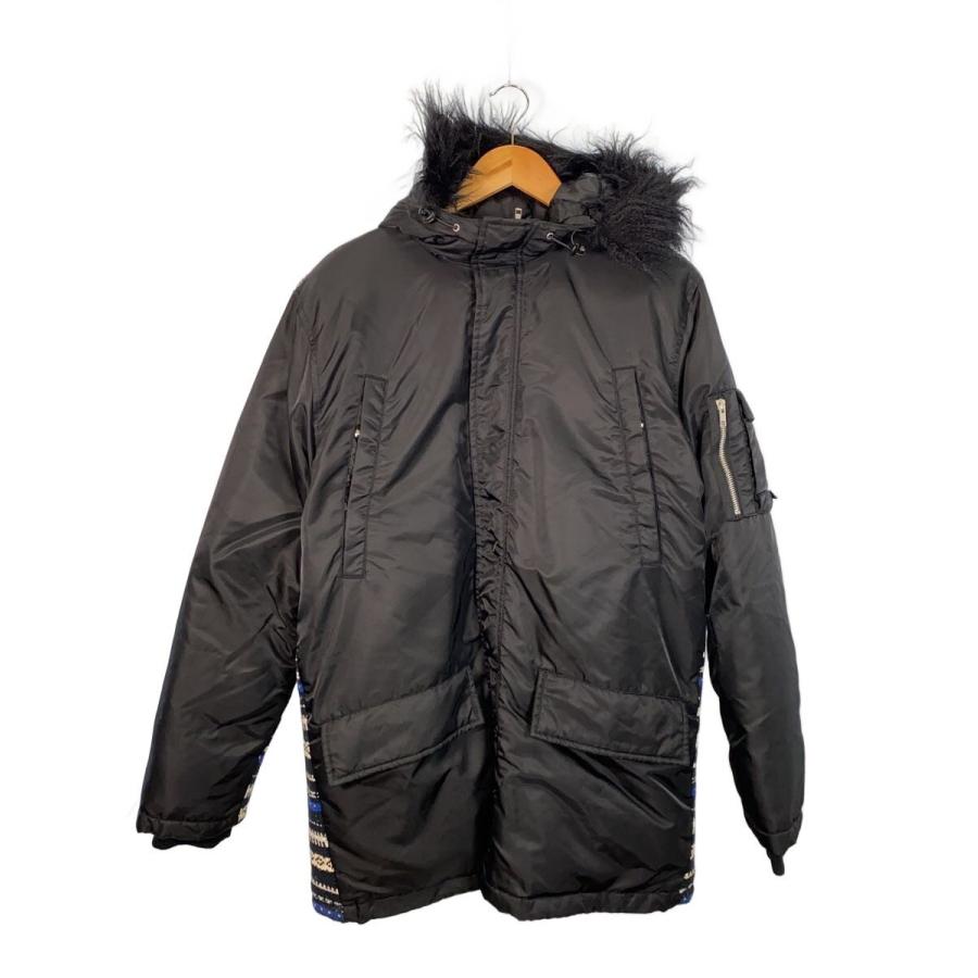 STUSSY◇ダウンジャケット/L/ナイロン/BLK/無地 : セカンドストリート