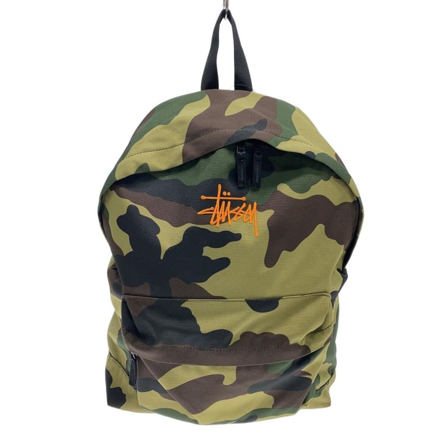 Stussy カモフラージュのダブルストラップバックパック Stussy カモフラージュのダブルストラップバックパック Canvas