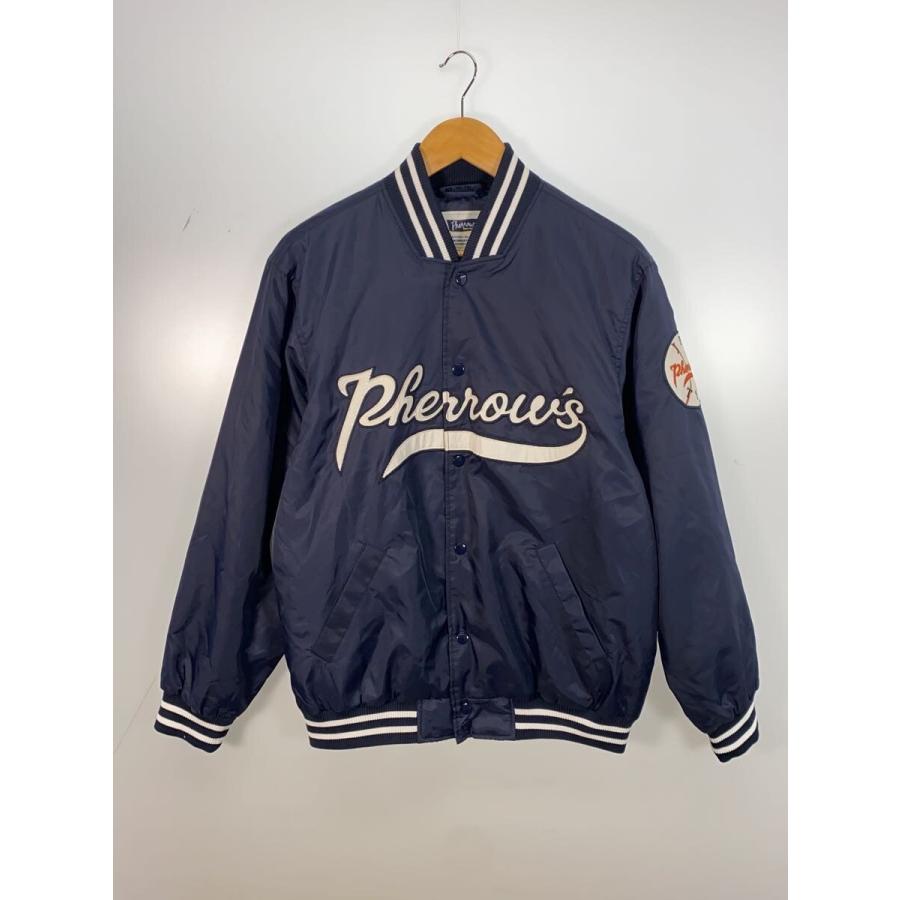PHERROW'S◇スタジャン/40/ナイロン/NVY/25W-PNSJ1 : セカンド
