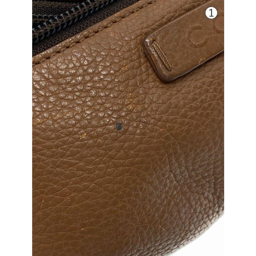 COACH◇ウエストバッグ/レザー/BRW/無地/F77233 : セカンドストリート