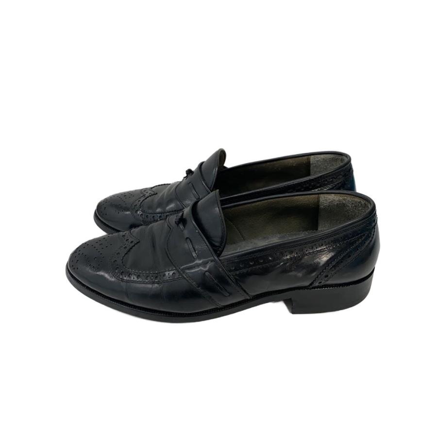 美品 イヴサンローラン ローファー 26.5 EEE ブラック レザー メンズ YVES SAINT LAURENT◇ローファー/--/BLK/レザー// : セカンド