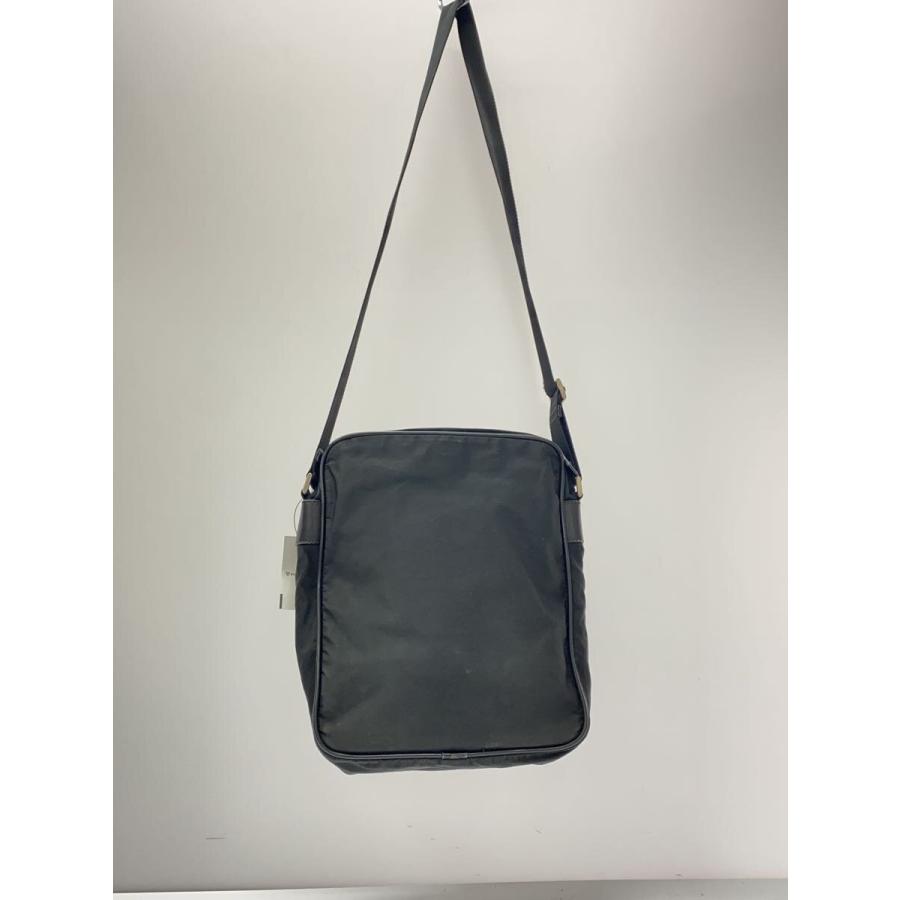 PRADA◇ショルダーバッグ/ヤケ、汚れ多数有/ナイロン/BLK : セカンド