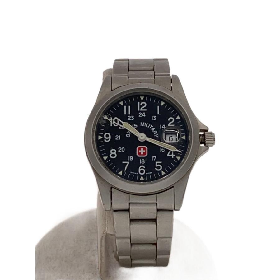 SWISS MILITARY WATCH◇腕時計/アナログ/ラバー/WHT/BLU/06-4323