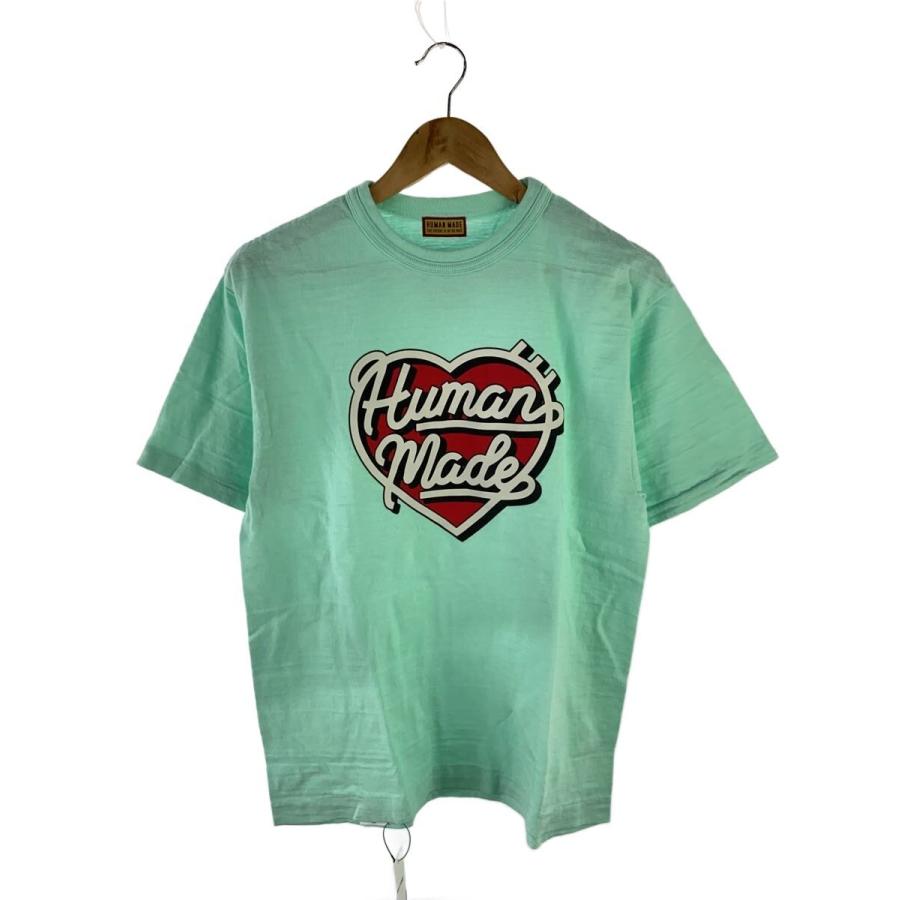 HUMAN MADE◇Tシャツ/L/コットン/GRN/HM29CS032/COLOR T-SHIRT HEART