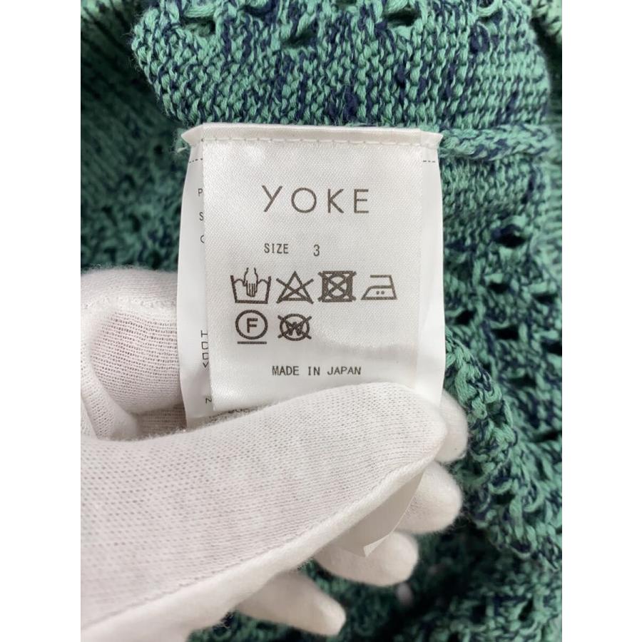YOKE◇カーディガン(薄手)/3/コットン/GRN/yk22ss0345s : セカンド