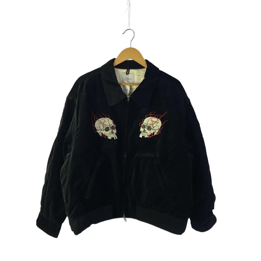 RADIALL◇スカジャン/XL/コットン/BLK/RAD-25AW-JK005/SOUVENIR JACKET 