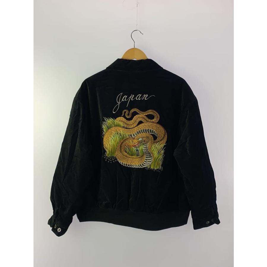 RADIALL◇スカジャン/XL/コットン/BLK/RAD-25AW-JK005/SOUVENIR JACKET 