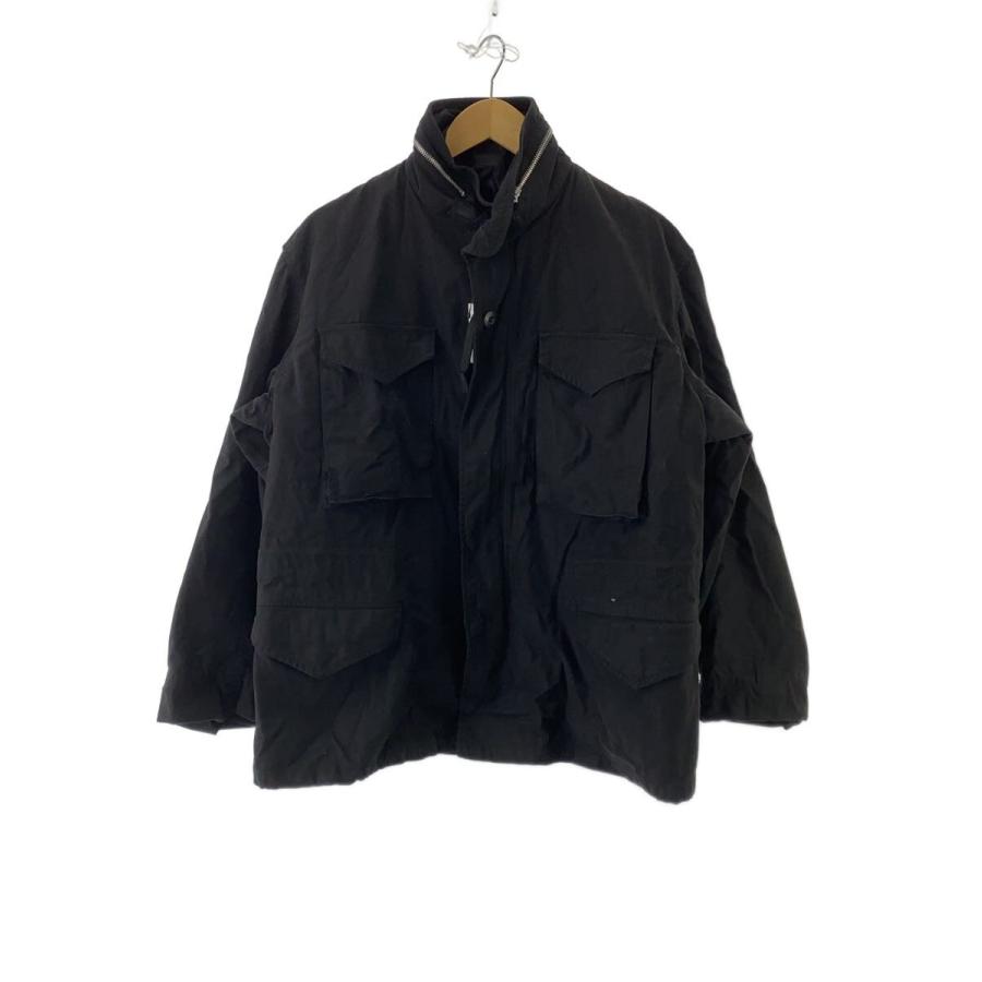 US.ARMY◇ミリタリージャケット/L/コットン/BLK/DSA-100-817/1960s