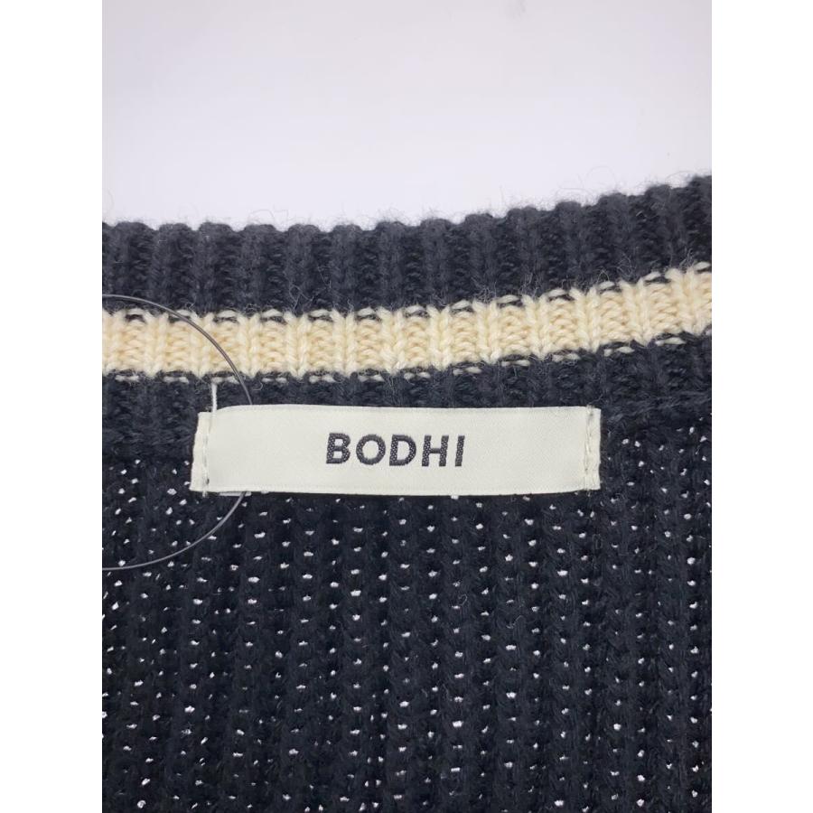 BODHI◇ニットベスト(厚手)/FREE/コットン/BLK/BD14008/カシミア混 