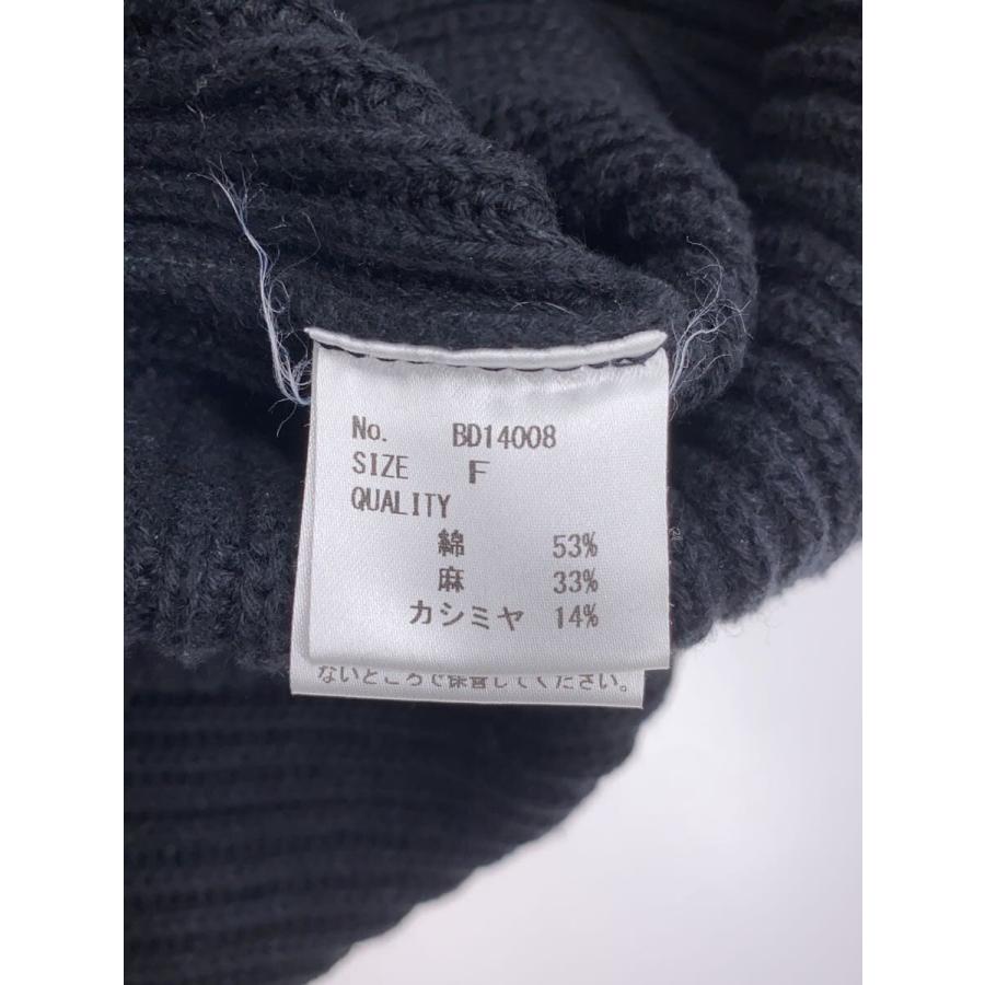BODHI◇ニットベスト(厚手)/FREE/コットン/BLK/BD14008/カシミア混 