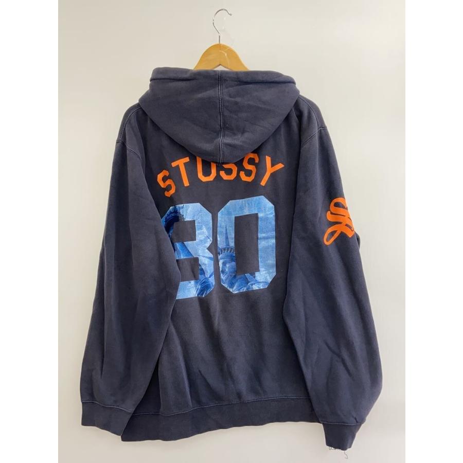 STUSSY◇パーカー/XXL/コットン/NVY/プリント : セカンドストリート 