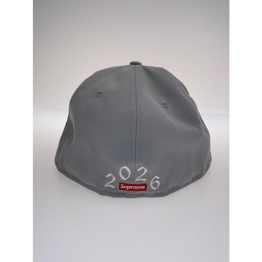 Supreme◇キャップ/7 1/2/コットン/GRY/メンズ/Sロゴ// : セカンド