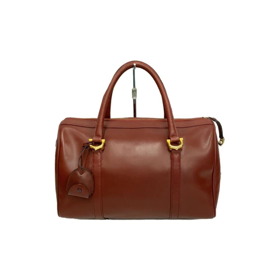 Cartier◇マストライン/ボストンバッグ/レザー/BRD : セカンド