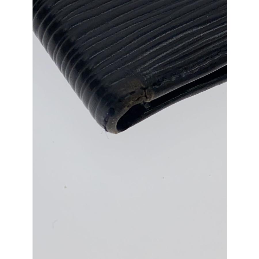 【美品】LOUIS VUITTON ルイヴィトン マルコ エピ ブラック レザー ルイヴィトン エピ ポルトフォイユ マルコ 黒 M63652 旧型