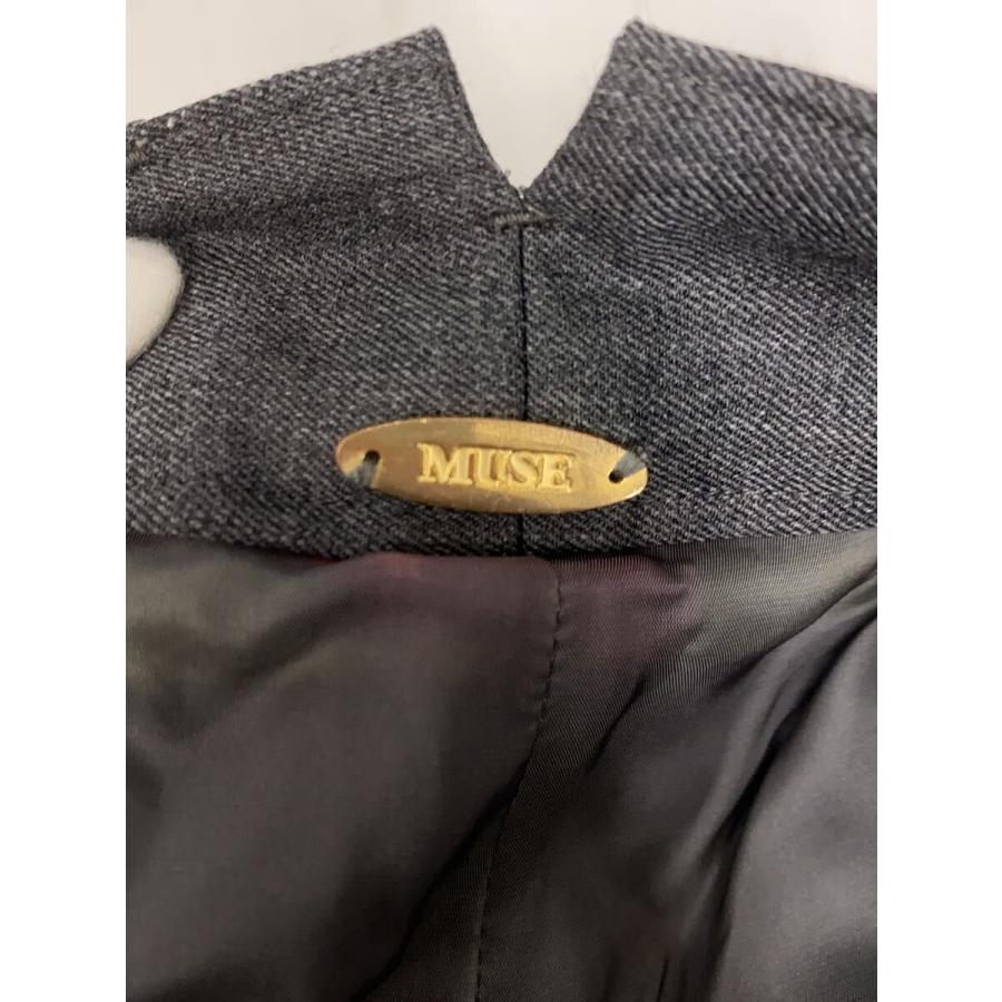 Deuxieme Classe◇WOOL SERGE タックパンツ/34/ウール/GRY/22-030-500
