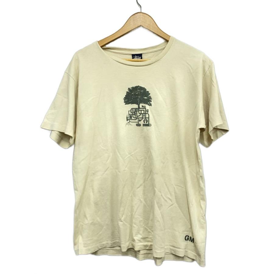 STUSSY◇90s/USA製/Tシャツ/L/コットン/CRM// : セカンドストリート