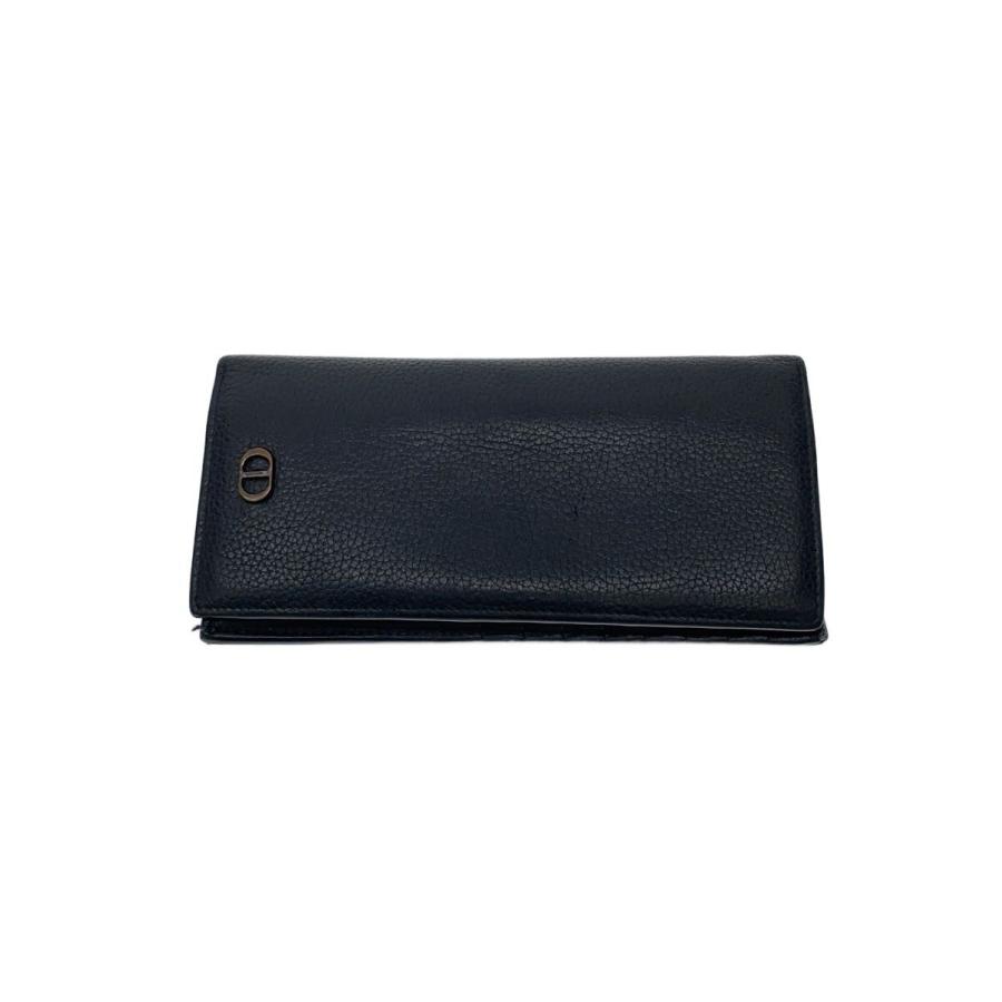 Christian Dior◇長財布/カーフスキン/BLK/メンズ/10-BO-0252