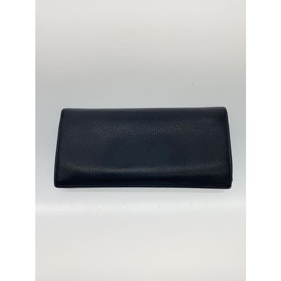 Christian Dior◇長財布/カーフスキン/BLK/メンズ/10-BO-0252