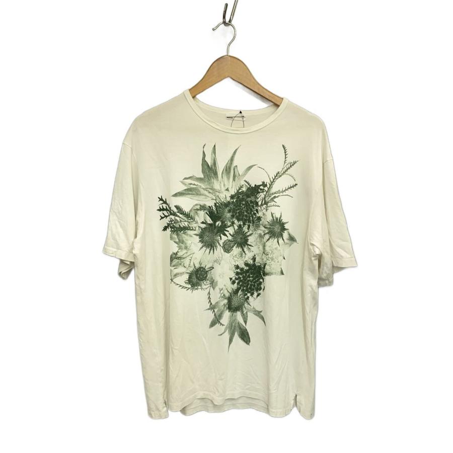 LAD MUSICIAN◇archive//花柄プリント/Tシャツ/44/コットン/WHT