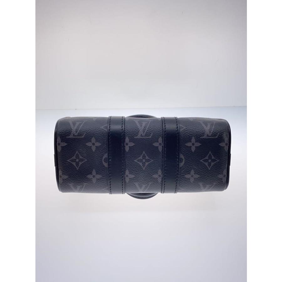 LOUIS VUITTON◇キーポルXS_モノグラム・エクリプス/レザー/BLK/M45947