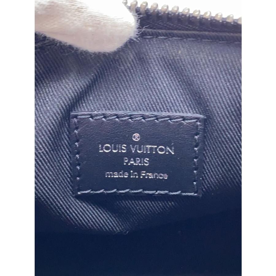 LOUIS VUITTON◇キーポルXS_モノグラム・エクリプス/レザー/BLK/M45947