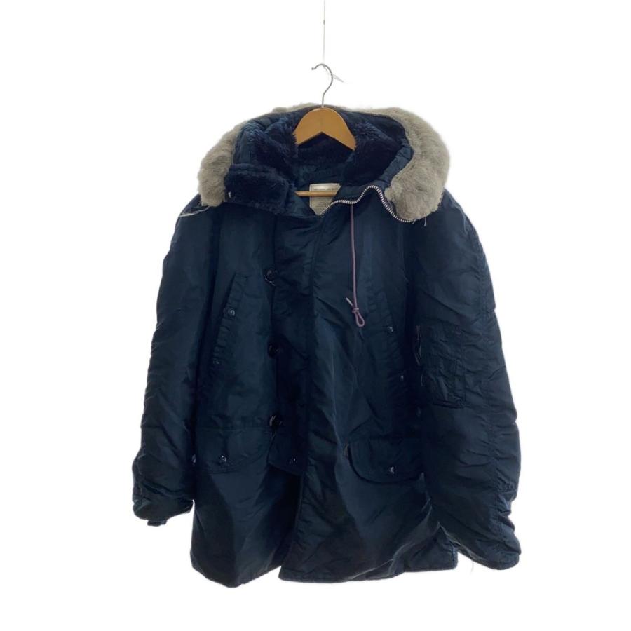 ALPHA INDUSTRIES◇N-3B/ミリタリージャケット/M/ナイロン/NVY/N-3B