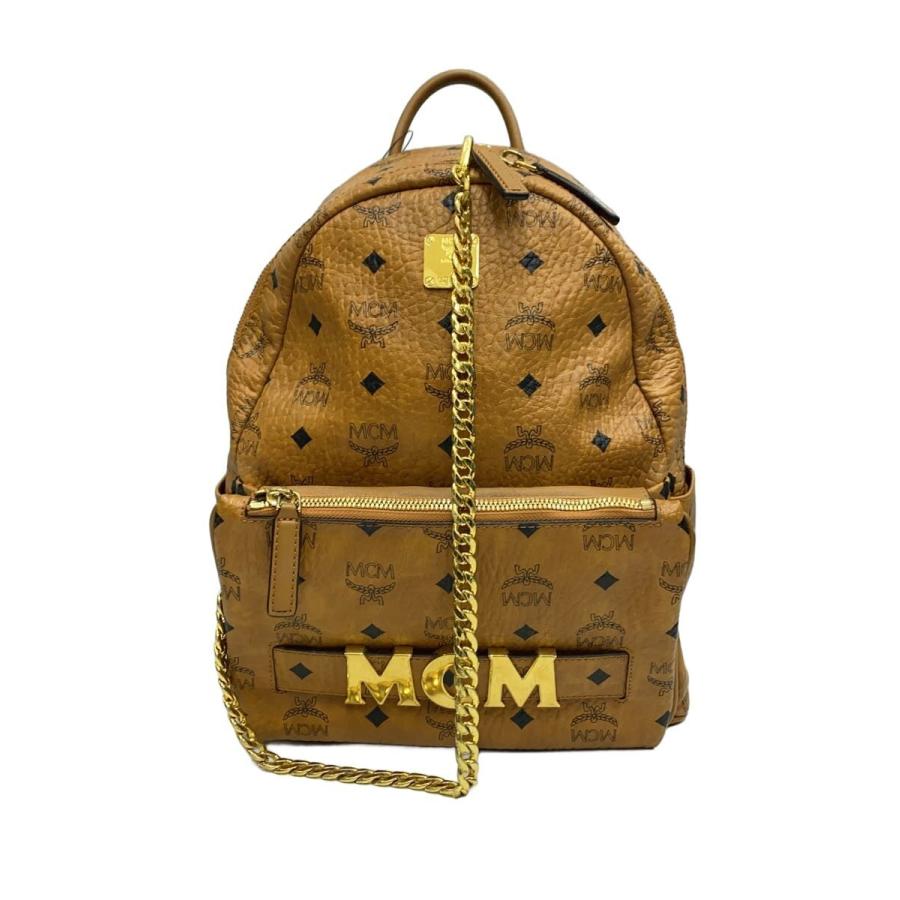MCM◇リュック/レザー/CML/総柄/MMK8AVE83CO001 : セカンドストリート